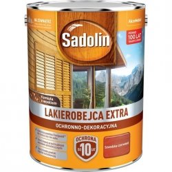Sadolin Extra lakierobejca 10L CZERWIEŃ SZWEDZKA 98 drewna