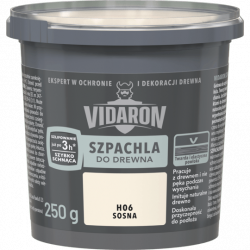 Vidaron Szpachla do Drewna 0,25kg SOSNA H06 szpachlówka akrylowa gotowa zawiera terpentynę