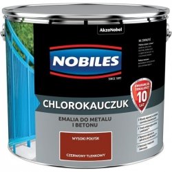 Chlorokauczuk 10L CZERWONY TLENKOWY Nobiles farba emalia