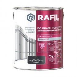 Rafil 3L Bram Ogrodzeń Szary ANTRACYT-OWY RAL7016 PÓŁMAT farba ocynk stal aluminium bramy ogrodzenia