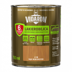 Vidaron Lakierobejca 0,75L L18 Dąb Winchester do drewna ochronno-dekoracyjna połysk
