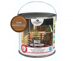 Colorit Olej Do Drewna Tarasów 2,5L TEAK INDONEZYJSKI TIK TEK