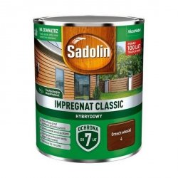 Sadolin Classic impregnat 0,75L ORZECH WŁOSKI 4 do drewna clasic Hybrydowy płotów altanek fasad