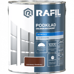 Rafil Podkład Chlorokauczukowy 3L Czerwony Tlenkowy farba grunt antykorozyjny do chlorokauczuku