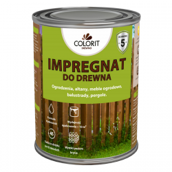 Colorit Impregnat Szybkoschnący 0,75L SZARY drewna do Ochronny wodny płotów altanek