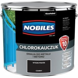 Chlorokauczuk 10L CZARNY Nobiles farba emalia czarna