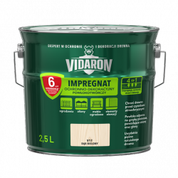 Vidaron Impregnat 2,5L V17 Dąb Bielony do drewna powłokotwórczy ochronny ogrodzeń altan elewacji ochronny