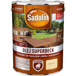 Sadolin Superdeck olej 5L BEZBARWNY 1 do drewna tarasów mebli ogrodowych mat