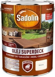 Sadolin Superdeck olej 5L BIELONY tarasów drewna do