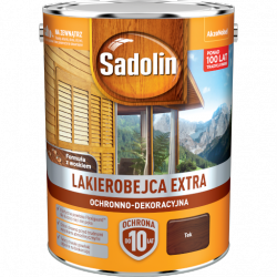 Sadolin Extra lakierobejca 5L TIK TEK 3 PÓŁMAT do drewna fasad domków okien drzwi