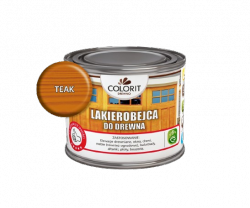 Colorit Lakierobejca Do Drewna 375ml TEAK TIK TEK szybkoschnąca satynowa farba wodna boazerii elewacji okien drzwi