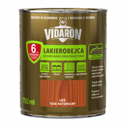 Vidaron Lakierobejca 0,75L L05 Teak Naturalny tik tek do drewna ochronno-dekoracyjna połysk