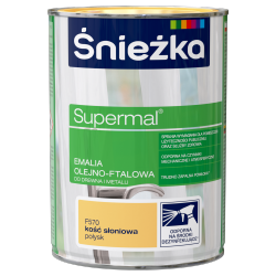 Śnieżka Olejna KOŚĆ SŁONIOWA F570 0,8L Supermal farba olejno-ftalowa drewna metalu emalia połysk