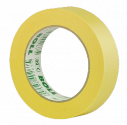 BOLL Taśma ŻÓŁTA Lakiernicza 30mm 50m Papierowa Maskująca Malarska 80 st. C