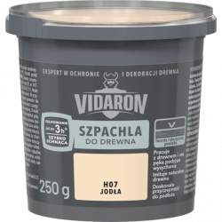 Vidaron Szpachla do Drewna 0,25kg JODŁA H07 szpachlówka akrylowa gotowa zawiera terpentynę