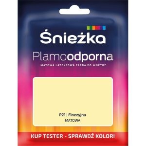Śnieżka Plamoodporna TESTER P21 FINEZYJNA matowa farba lateksowa