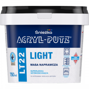 Acryl-Putz LT22 Light 750ml szpachla do dziur Masa naprawcza szybkoschnąca