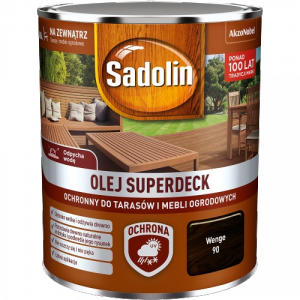 Sadolin Superdeck olej 0,75L WENGE 90 do drewna tarasów mebli ogrodowych mat