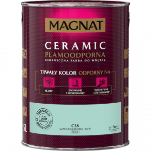 MAGNAT Ceramic 5L C38 Szmaragdowa Toń ceramik ceramiczna farba do wnętrz plamoodporna
