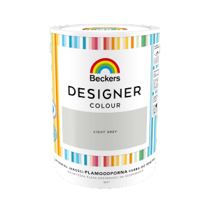 Beckers 5L LIGHT GREY Designer Colour farba lateksowa mat-owa do ścian sufitów