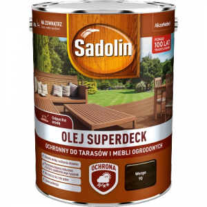 Sadolin Superdeck olej 5L WENGE 90 do drewna tarasów mebli ogrodowych mat