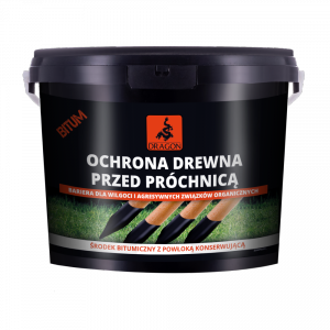 Środek Ochrony Drewna Przed Próchnicą 3L Czarny Bitum Dragon bitumiczny