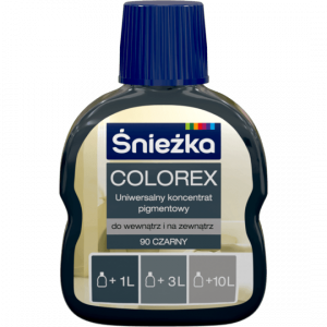 Śnieżka Colorex Pigment 100ml czarny 90 barwnik do farby barwienia kolorowania