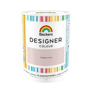 Beckers 5L POWDER PINK Designer Colour farba lateksowa mat-owa do ścian sufitów