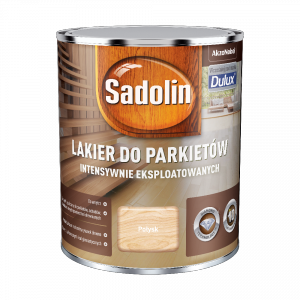 Sadolin Lakier Do Parkietów POŁYSK 0,75L podłóg schodów szybkoschnący wodny drewna Diamond intensywnie eksploatowanych