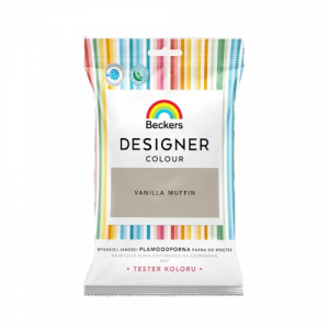 Beckers TESTER VANILLA MUFFIN Designer Colour farba lateksowa mat-owa do ścian sufitów