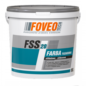 Foveo Farba Fasadowa Silikatowo-Silikonowa FSS20 10L BIAŁA elewacyjna zewnętrzna Do Fasad i Elewacji Paroprzepuszczalna - TYLKO ODBIÓR OSOBISTY LUB WYSYŁKA NA PALECIE