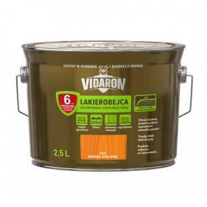 Vidaron Lakierobejca 2,5L L03 Robinia Akacjowa do drewna ochronno-dekoracyjna połysk