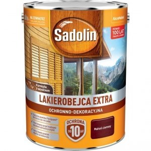 Sadolin Extra lakierobejca 10L MAHOŃ CIEMNY 30 drewna