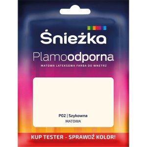 Śnieżka Plamoodporna TESTER P02 SZYKOWNA matowa farba lateksowa