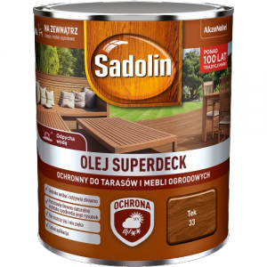 Sadolin Superdeck olej 0,75L TEK TIK 33 do drewna tarasów mebli ogrodowych mat