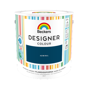Beckers 2,5L ADMIRAL Designer Colour farba lateksowa mat-owa do ścian sufitów