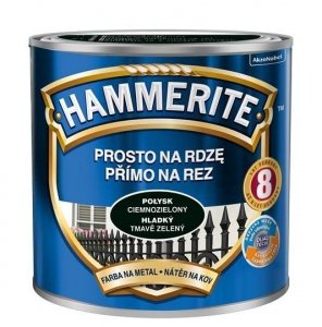 Hammerite Na Rdzę 0,25L CIEMNO-ZIELONY POŁYSK hamerite farba