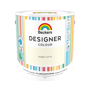 Beckers 2,5L PANNA COTTA Designer Colour farba lateksowa mat-owa do ścian sufitów