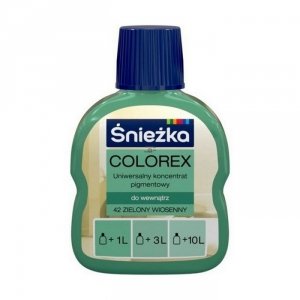 Śnieżka Colorex Pigment 100ml zielony wiosenny 42 barwnik do farby barwienia kolorowania