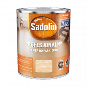 Sadolin Lakier Profesjonalny POŁYSK 0,75L do parkietu podłóg schodów korka drewna niskozapachowy