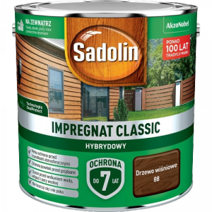 Sadolin Classic impregnat 2,5L DRZEWO WIŚNIOWE 88 do drewna clasic Hybrydowy płotów altanek fasad