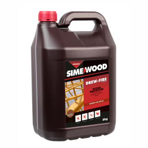 Przeciw Ogniowy Impregnat Do Drewna 5kg BRĄZ-OWY FireStop Simewood Drew-Fire