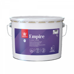 Tikkurila Empire 9L BIAŁY PÓŁMAT biała farba alkidowa drewna metalu emalia tiksotropowa 