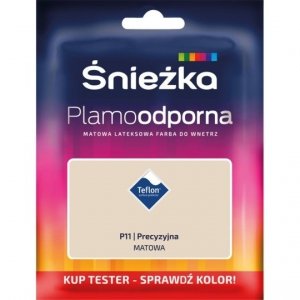 Śnieżka Plamoodporna TESTER P11 PRECYZYJNA matowa farba lateksowa