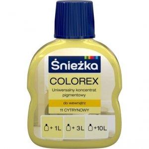 Śnieżka Colorex Pigment 100ml cytrynowy 11 barwnik do farby