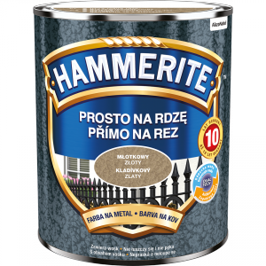 Hammerite Na Rdzę 0,7L ZŁOTY MŁOTKOWY hamerite farba szybkoschnąca antykorozyjna gruntoemalia