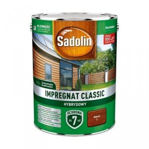 Sadolin Classic impregnat 4,5L MAHOŃ 7 do drewna clasic Hybrydowy płotów altanek fasad