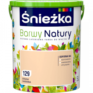 Śnieżka Barwy Natury 5L Upalna Sawanna 129 mat farba do wnętrz ścian sufitów emulsja
