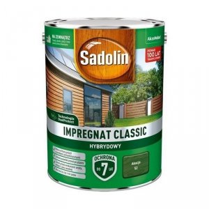Sadolin Classic impregnat 4,5L AKACJA 52 do drewna clasic Hybrydowy płotów altanek fasad