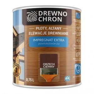 Drewnochron ORZECH CIEMNY 0,75L Impregnat Extra drewna do powłokotwórczy